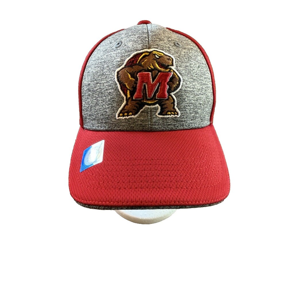 Hat Maryland Terrapins NCAA Red Gray Easy Closure NEW by Captivating Headwear